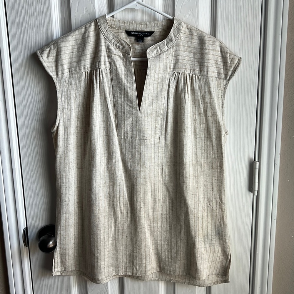 Sharagano Linen Top